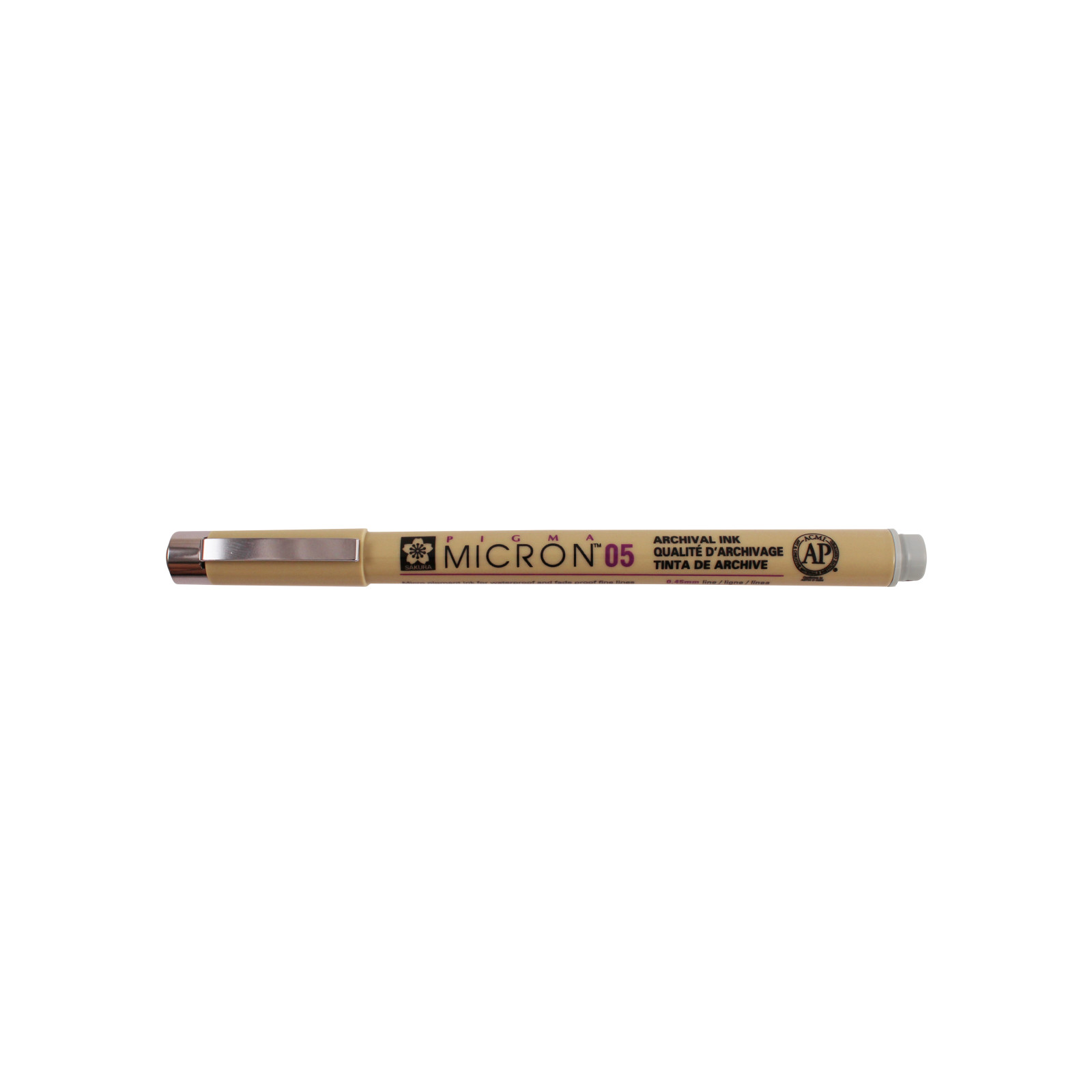 Sakura Pigma Micron 005 - Penna Tecnica Inchiostro Pigmentato Impermeabile, Arancione, 0.20mm